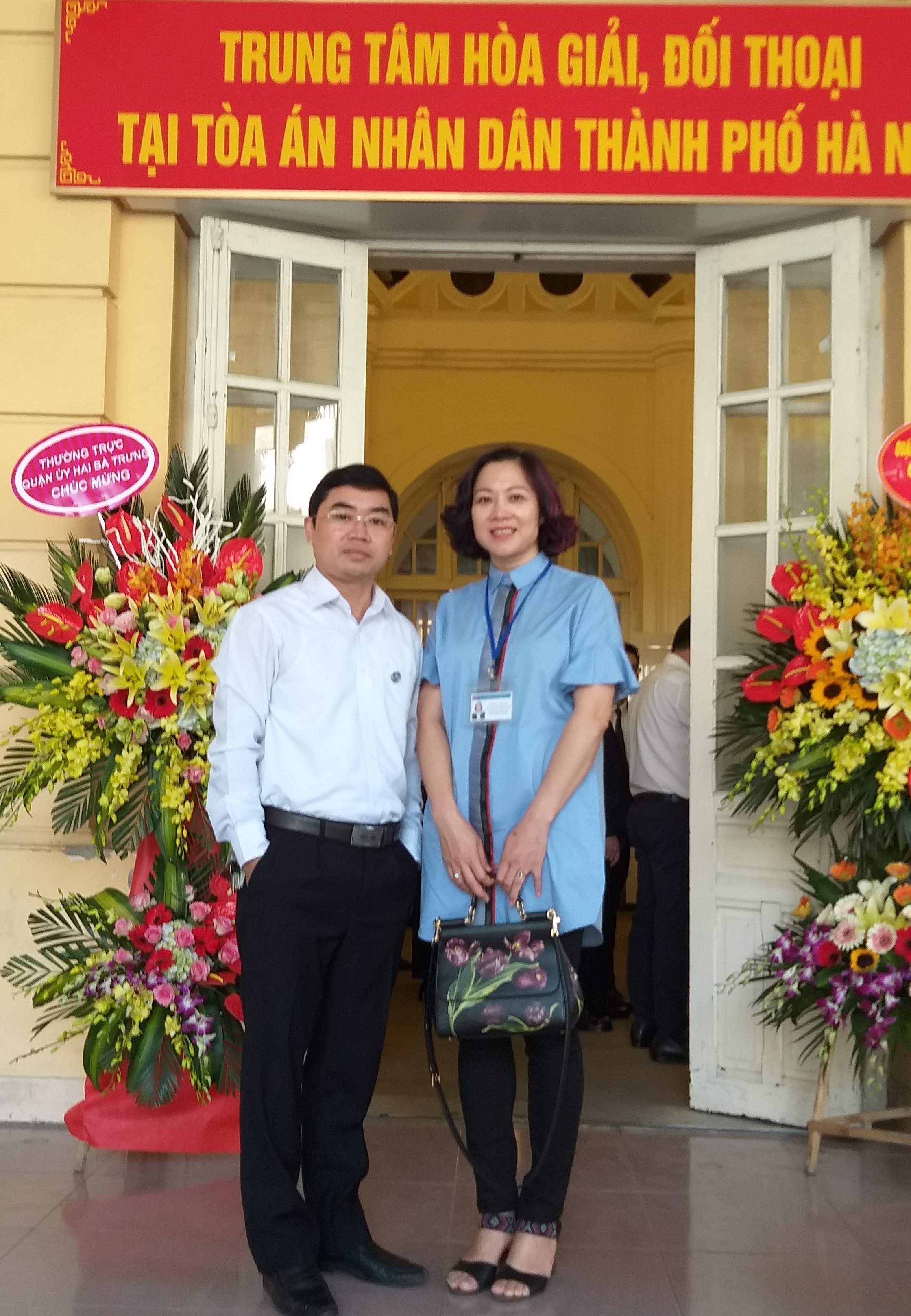 Tham dự khai trương Trung tâm hòa giải tại TAND thành phố Hà Nội