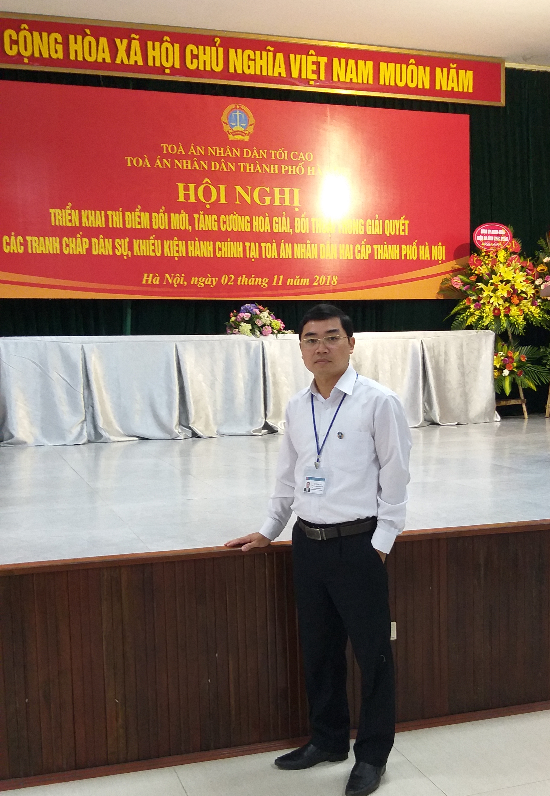 Luật sư Lê Ngọc Hà tham gia tập huấn kỹ năng hòa giải do TAND tối cao tổ chức